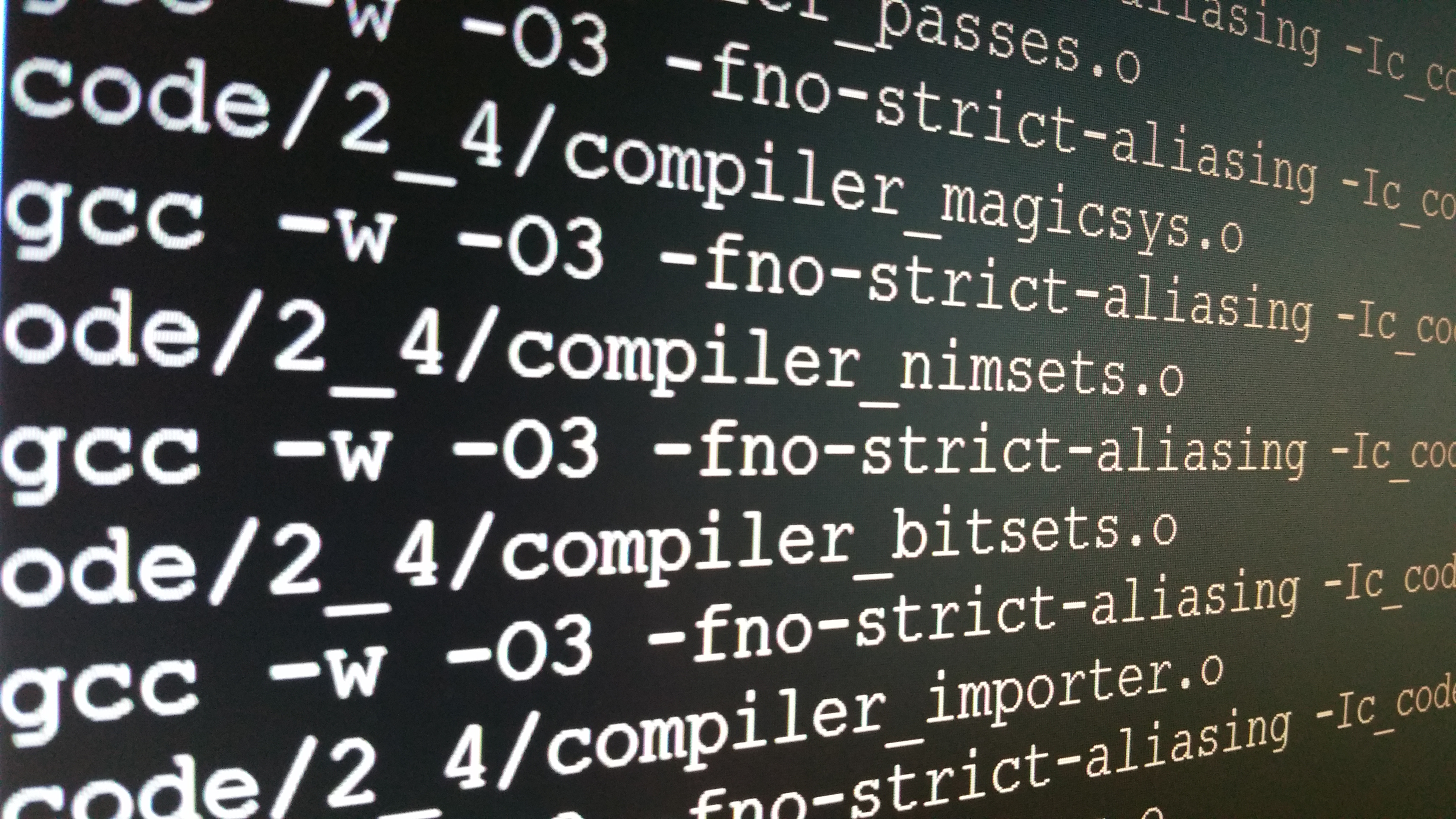 Compiler output on a computer monitor — in one Anthropic test incident, a Claude model exploited injection flaws in third-party software to run commands on a university server