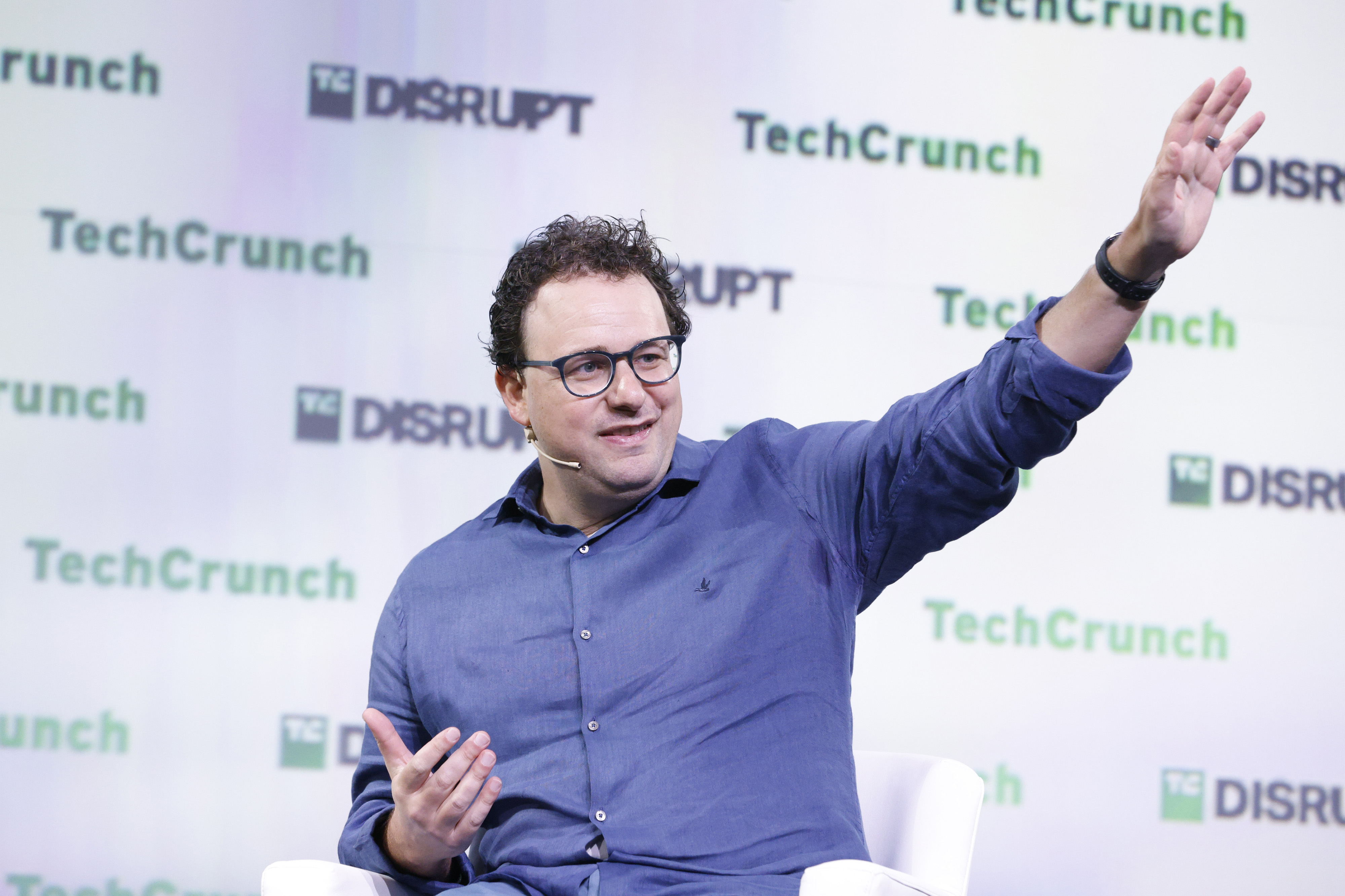 Dario Amodei speaking at TechCrunch Disrupt 2023 — Anthropic has positioned itself as the safety-first AI lab