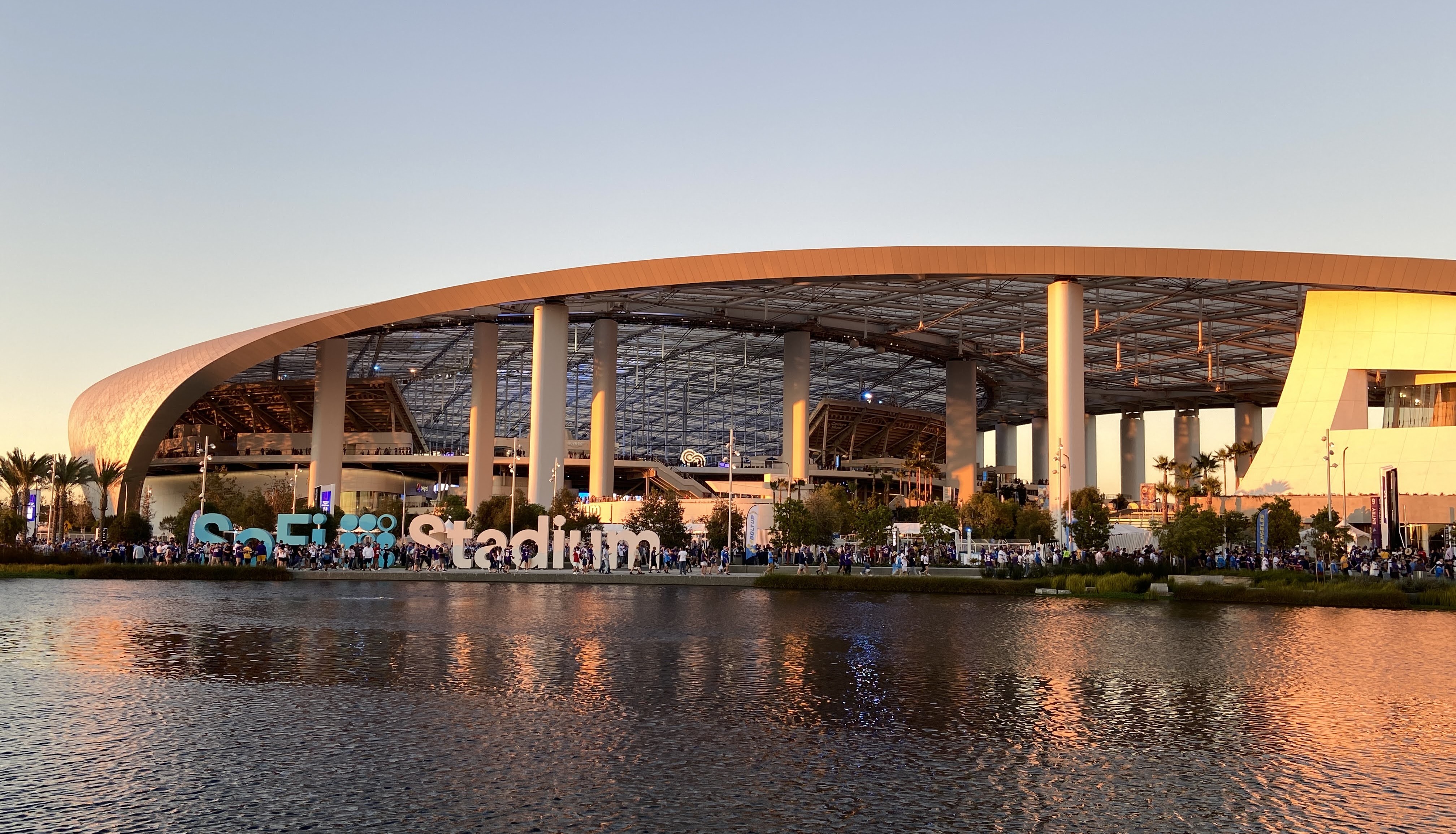 SoFi Stadium in Inglewood, home of the Los Angeles Rams — Monday Night Football Week 5