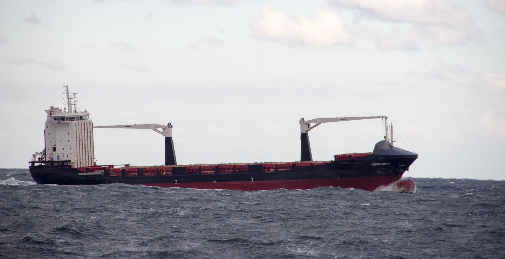 A cargo ship underway on the Black Sea — Black Sea drone attacks on merchant shipping file photo