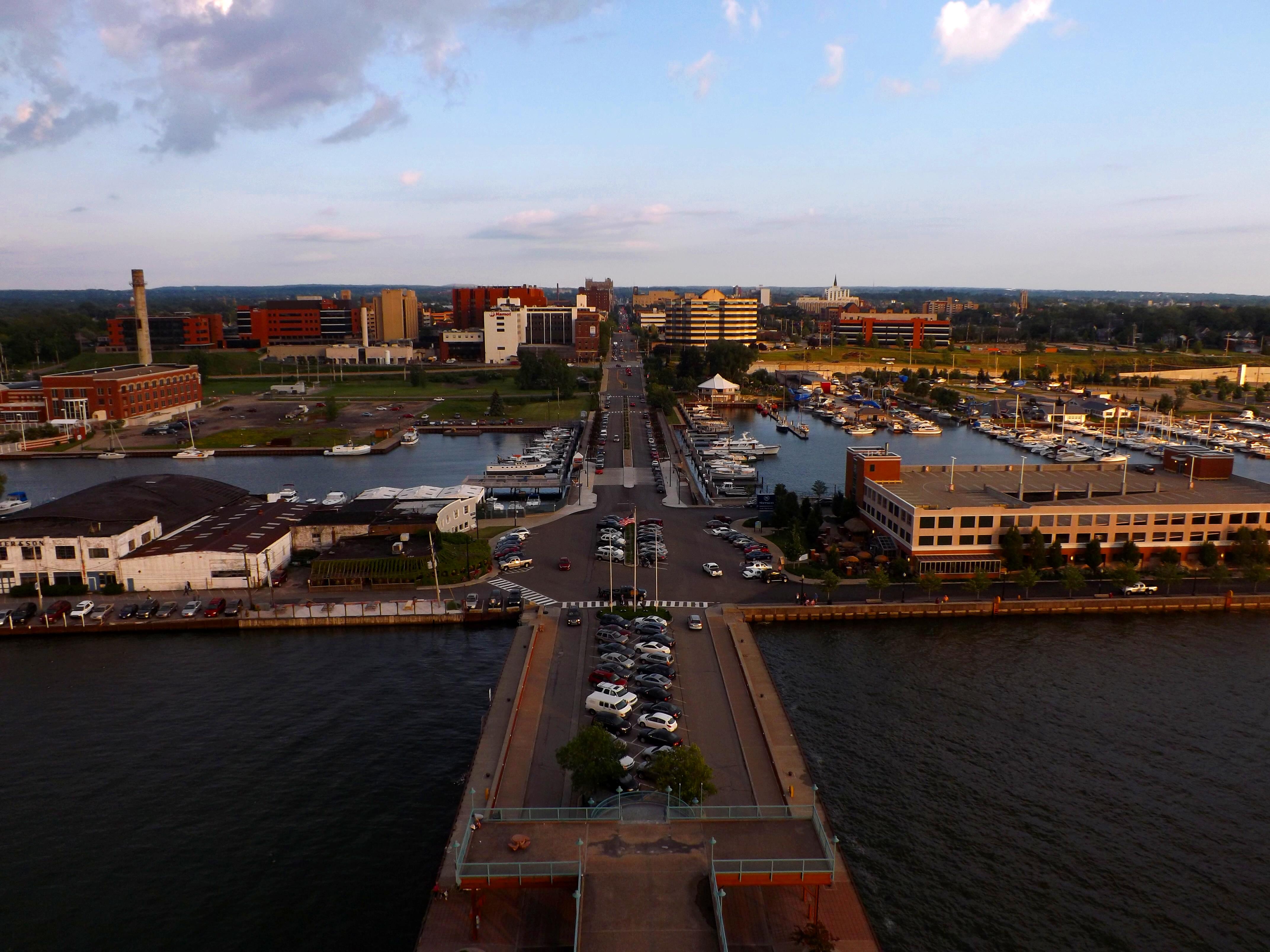 Downtown Erie, Pennsylvania, viewed from the Bicentennial Tower