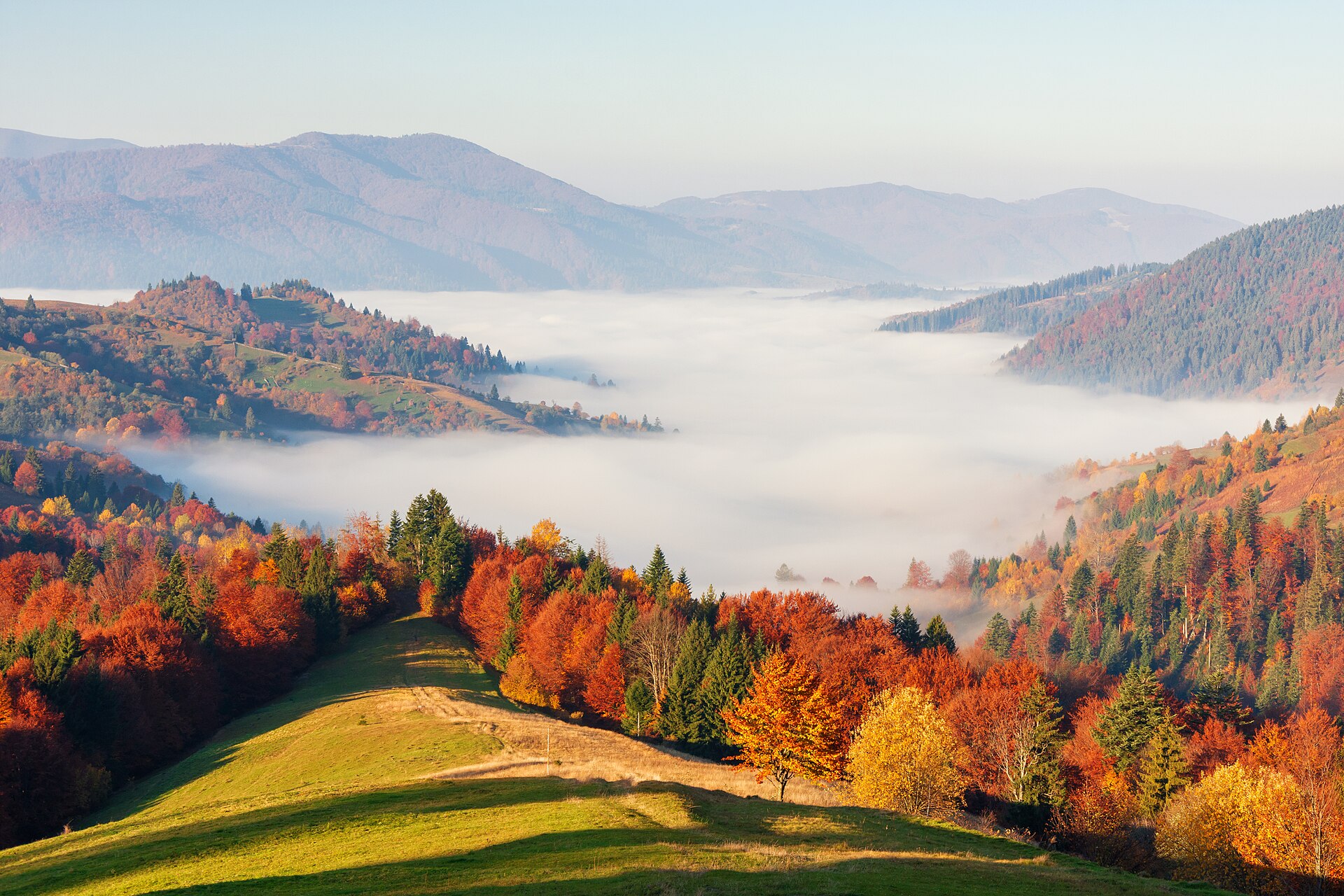 Synevyr National Nature Park in Zakarpattia, Transcarpathia, western Ukraine, home region of the Hungarian minority