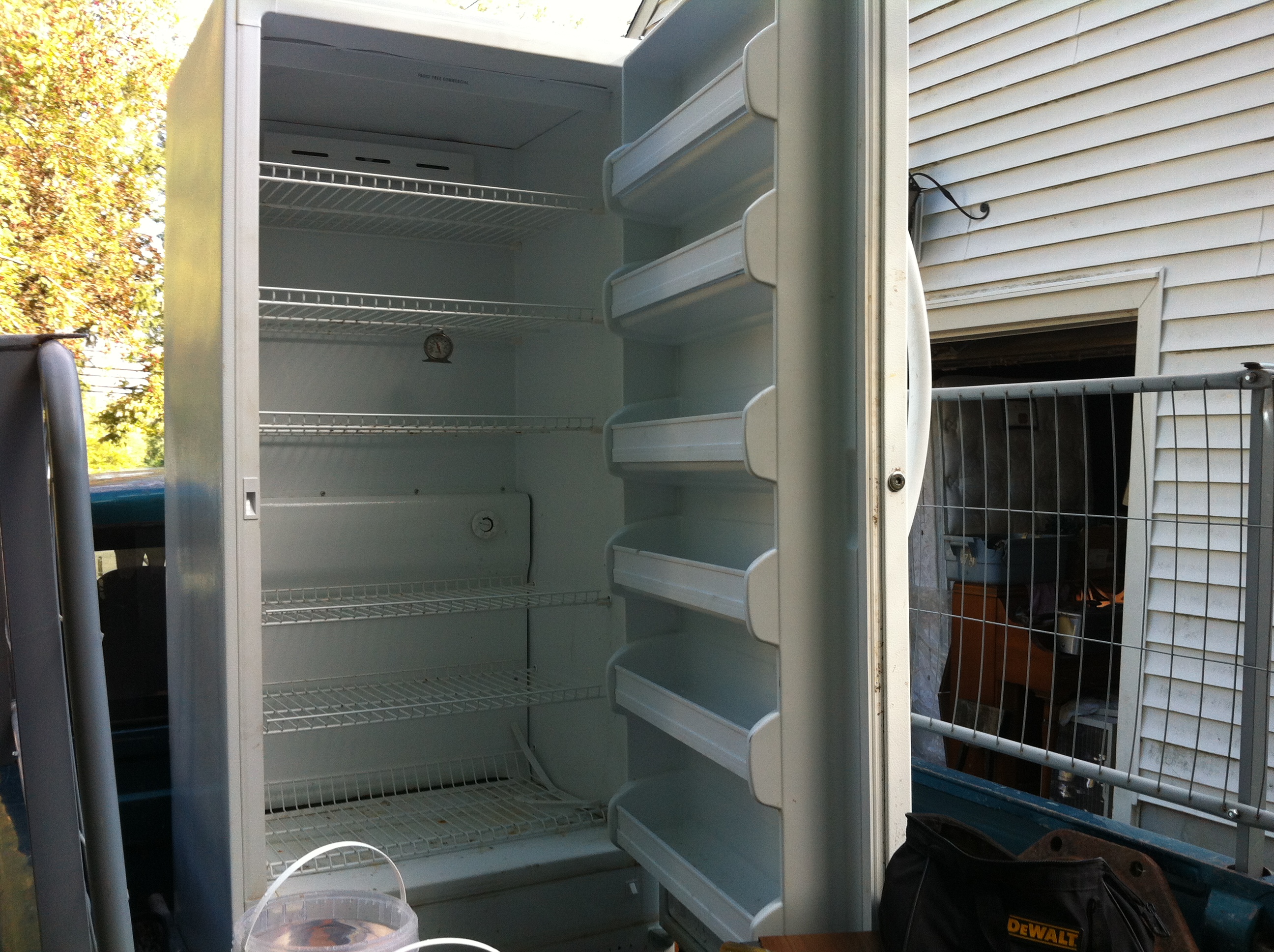 A stand-up commercial freezer, file photo — the attack hijacked refrigeration controllers, turning freezers into heaters