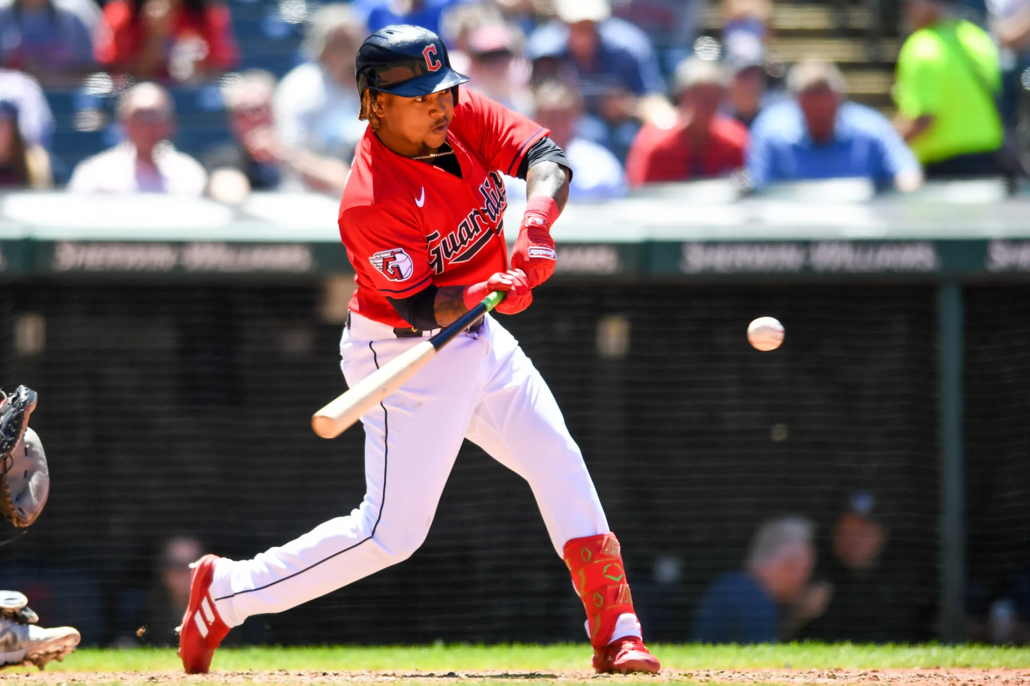 Jose Ramirez batting for Cleveland