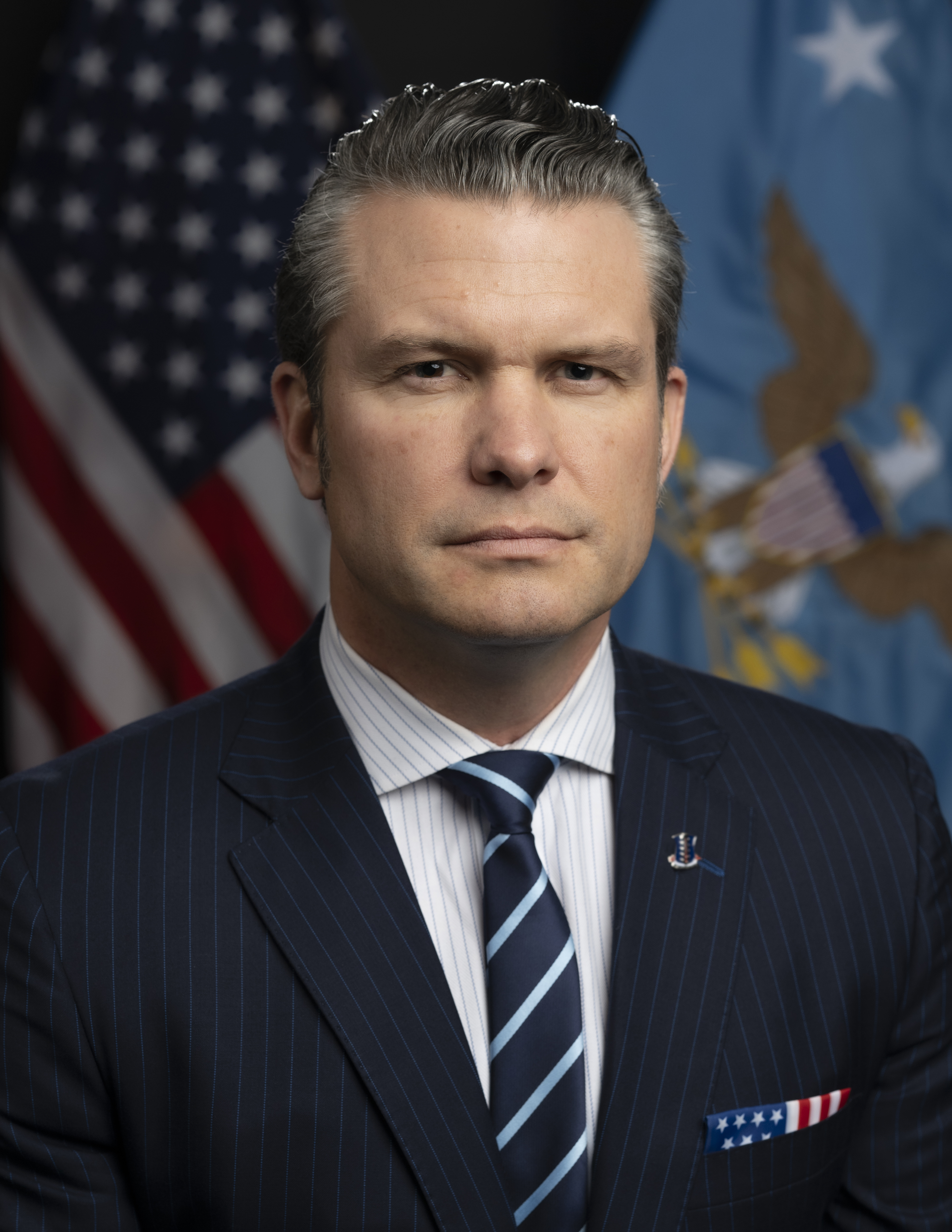 Official portrait of Defense Secretary Pete Hegseth
