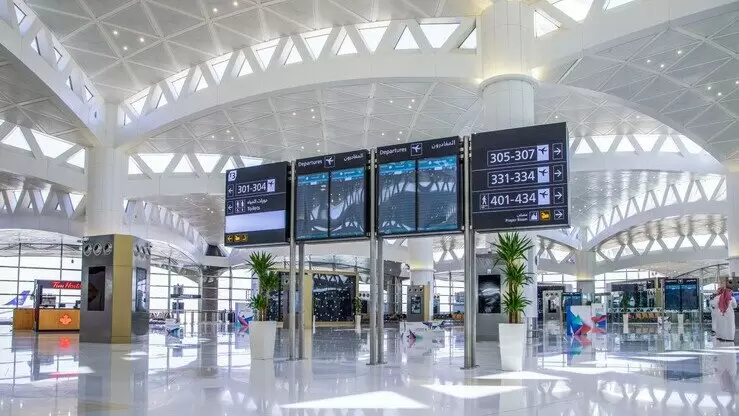Terminal 3 at King Khalid International Airport in Riyadh before Saturday's missile strike
