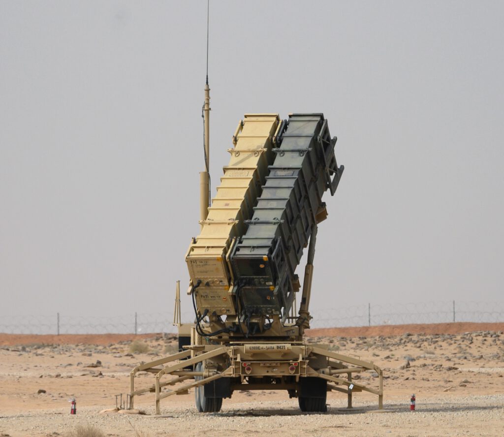 A Patriot air-defense battery deployed in Saudi Arabia in a 2020 file photograph