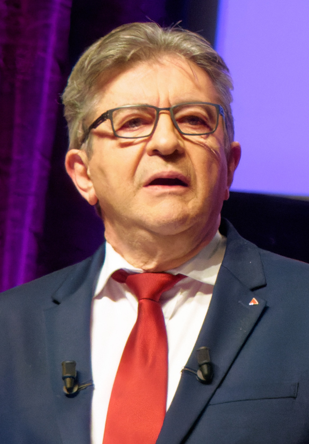Jean-Luc Mélenchon, leader of the hard-left France Unbowed party, who would reach the presidential runoff in all five scenarios in the October 2026 poll