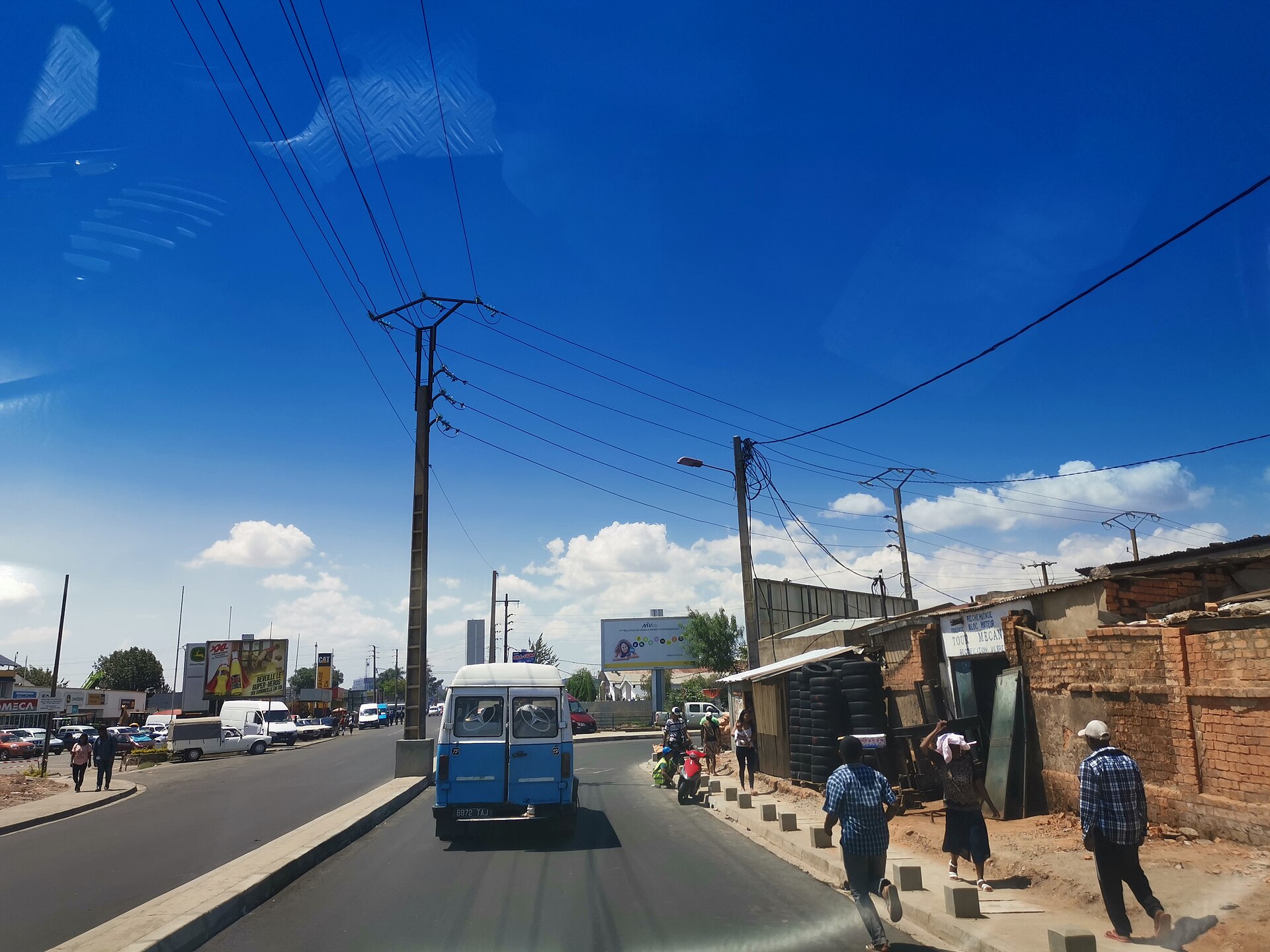 A busy street in Antananarivo, Madagascar, the capital north of which confirmed plague cases were recorded