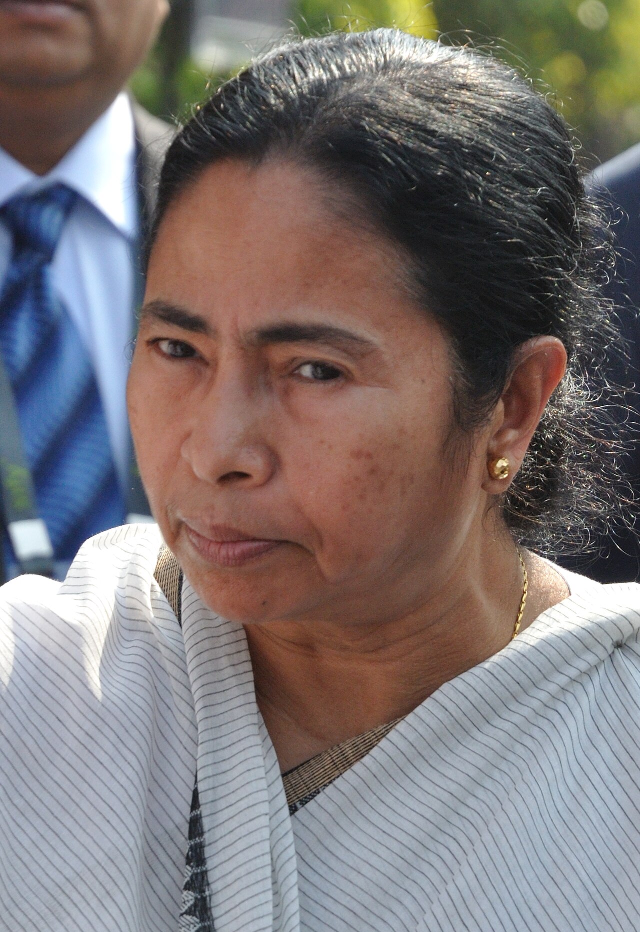 Mamata Banerjee speaking in Kolkata, shown in file photo before the Delhi protest detention