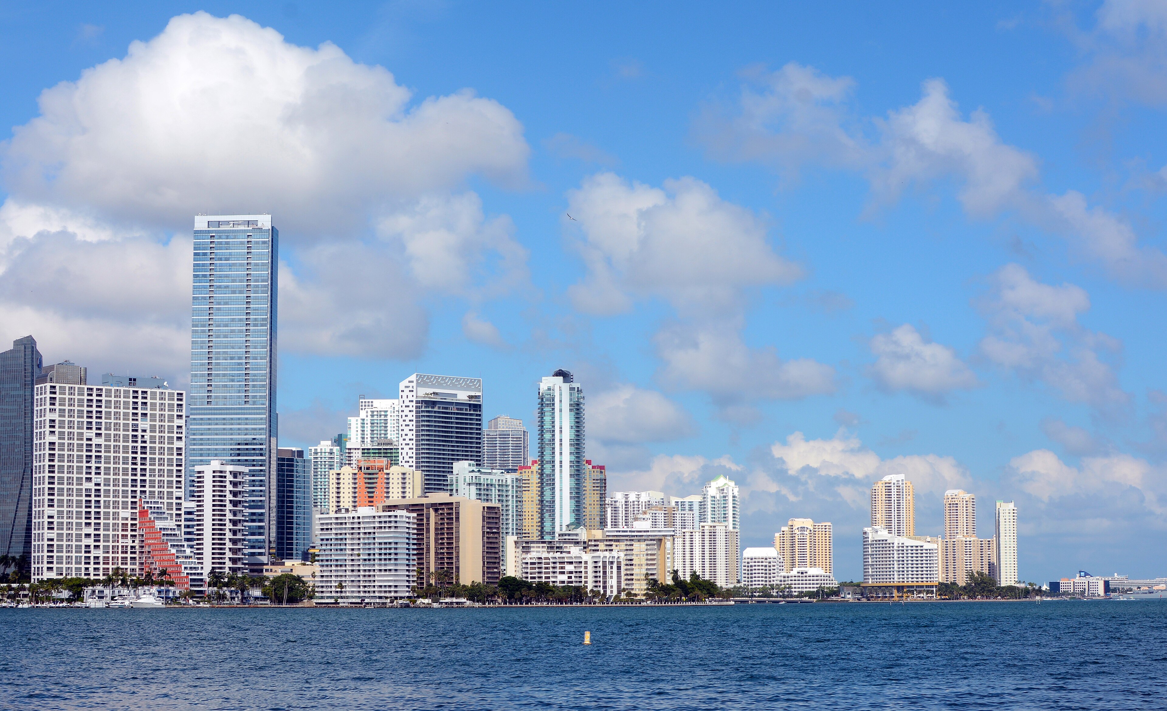 Downtown Miami skyline during the Miami Ukraine peace talks