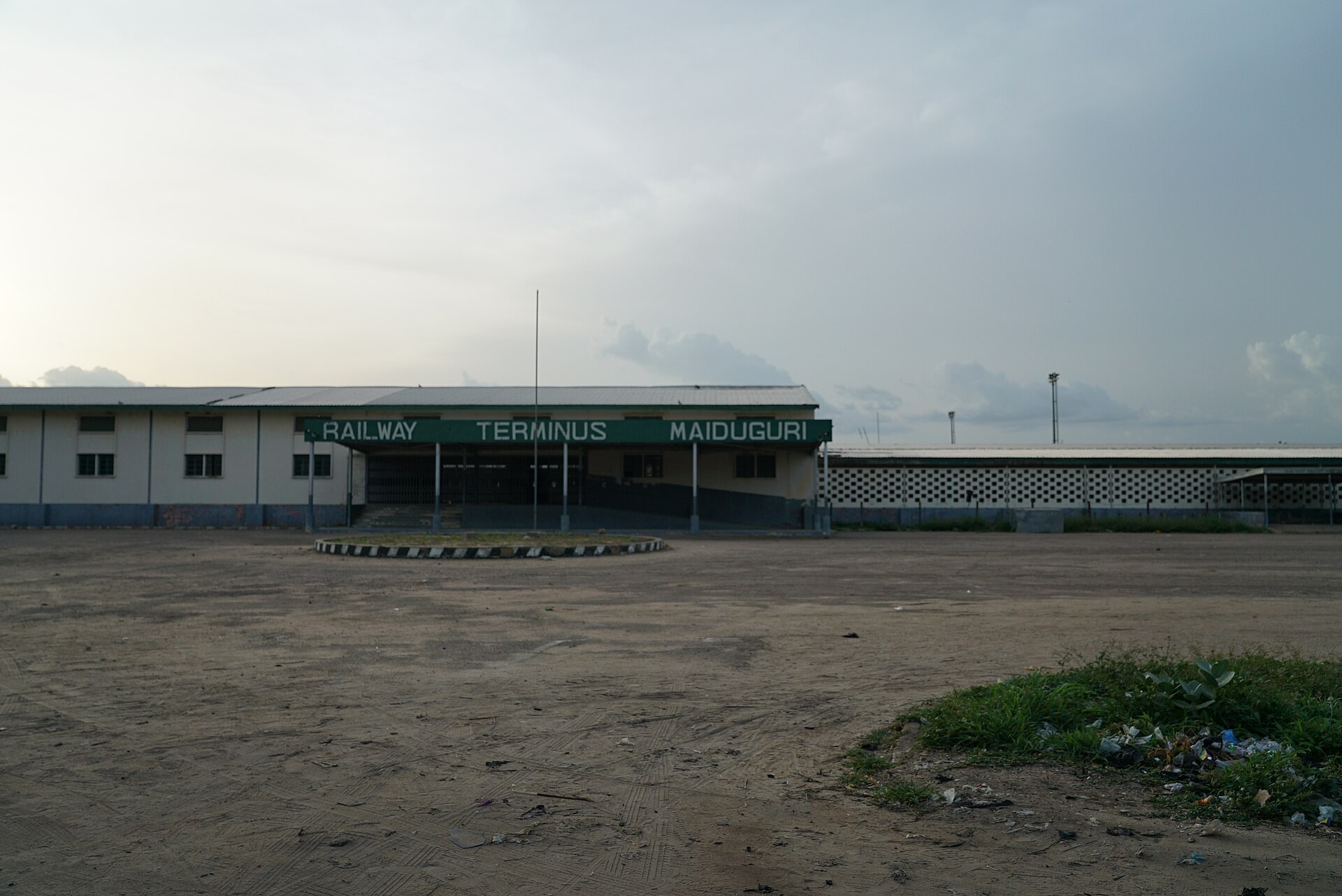 Maiduguri railway terminus in Borno State, Nigeria, closed amid insecurity in the northeast
