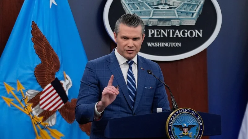 Defense Secretary Pete Hegseth speaking