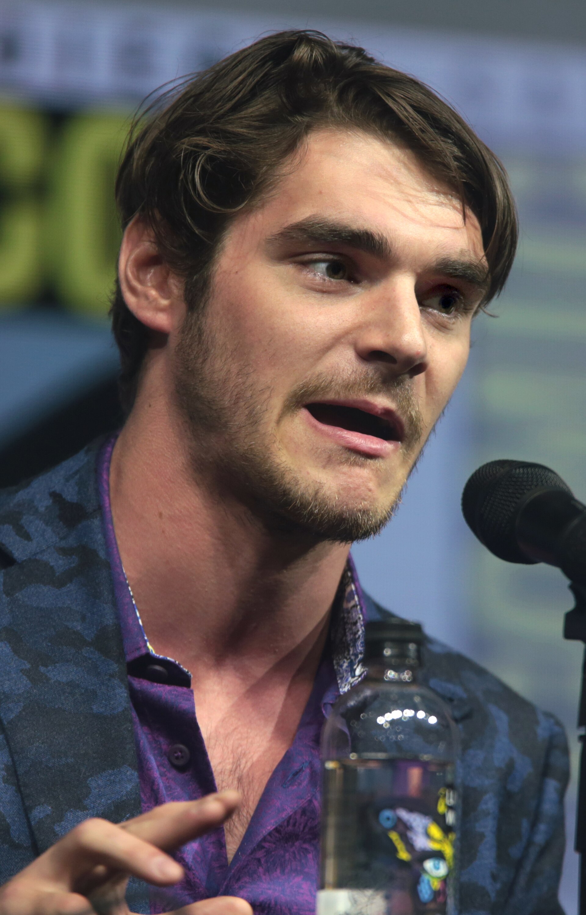 RJ Mitte speaking at the 2018 San Diego Comic-Con International