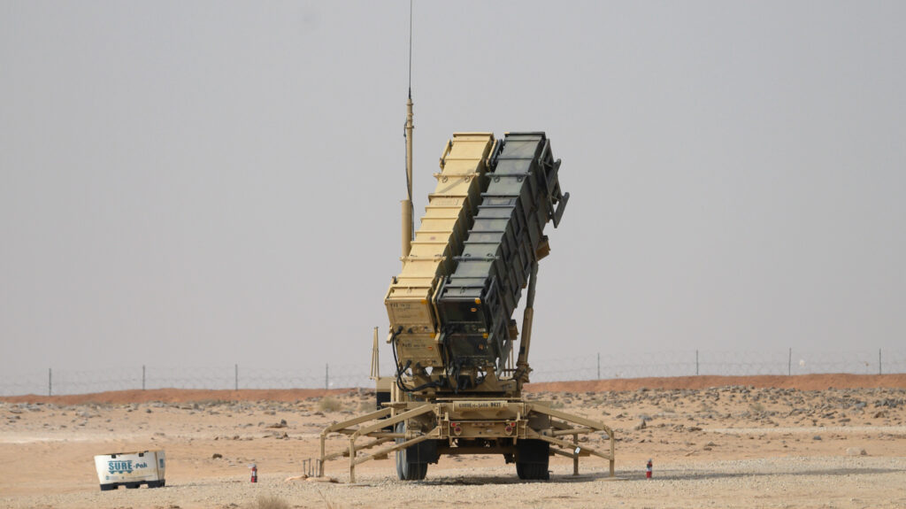 Patriot missile battery in Saudi Arabia