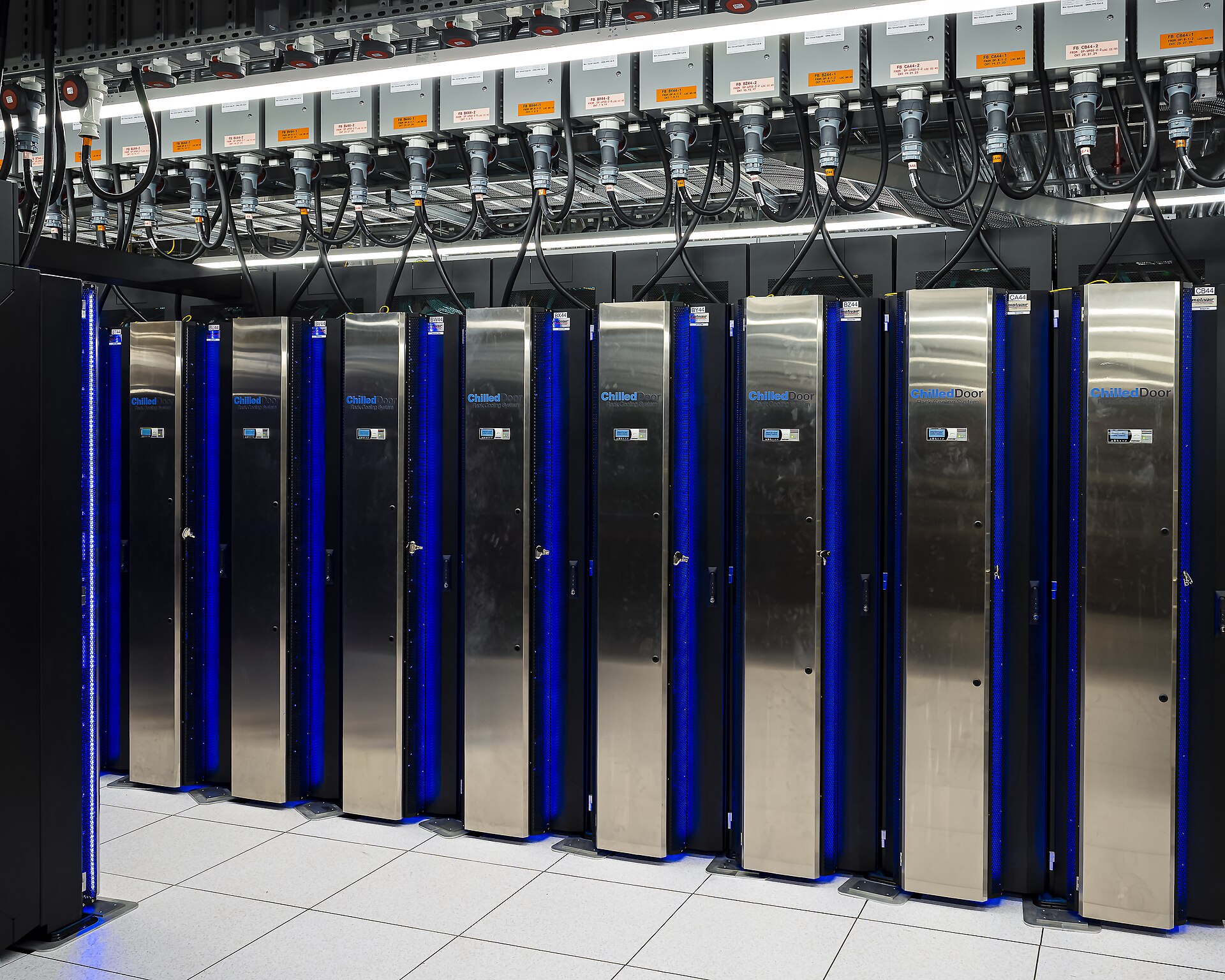 Frontier supercomputer cabinets at Oak Ridge — AMD Instinct powered supercomputer, model for Scaleway Sweden build
