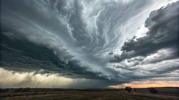 Dramatic storm clouds over Southern California as Tropical Storm Rachel moves in