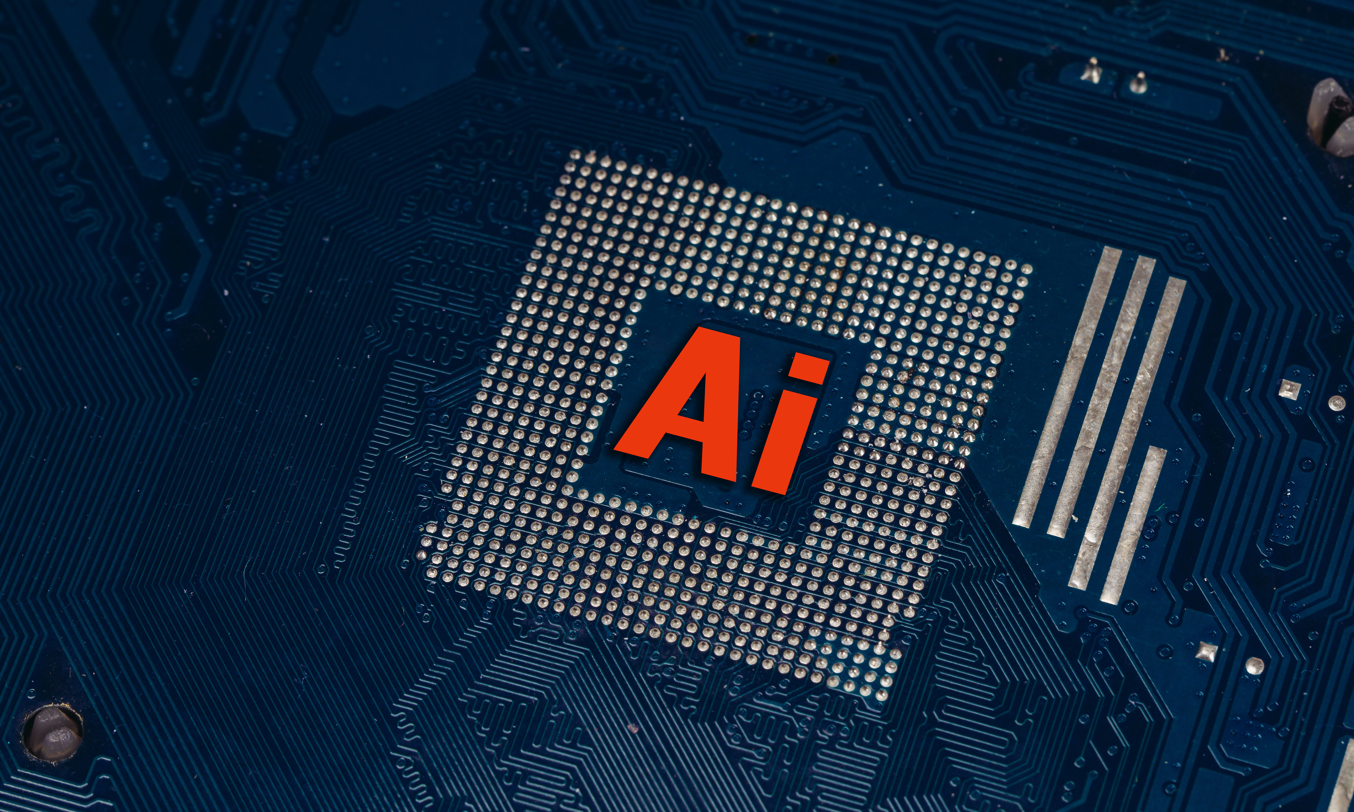 A conceptual photograph representing artificial intelligence