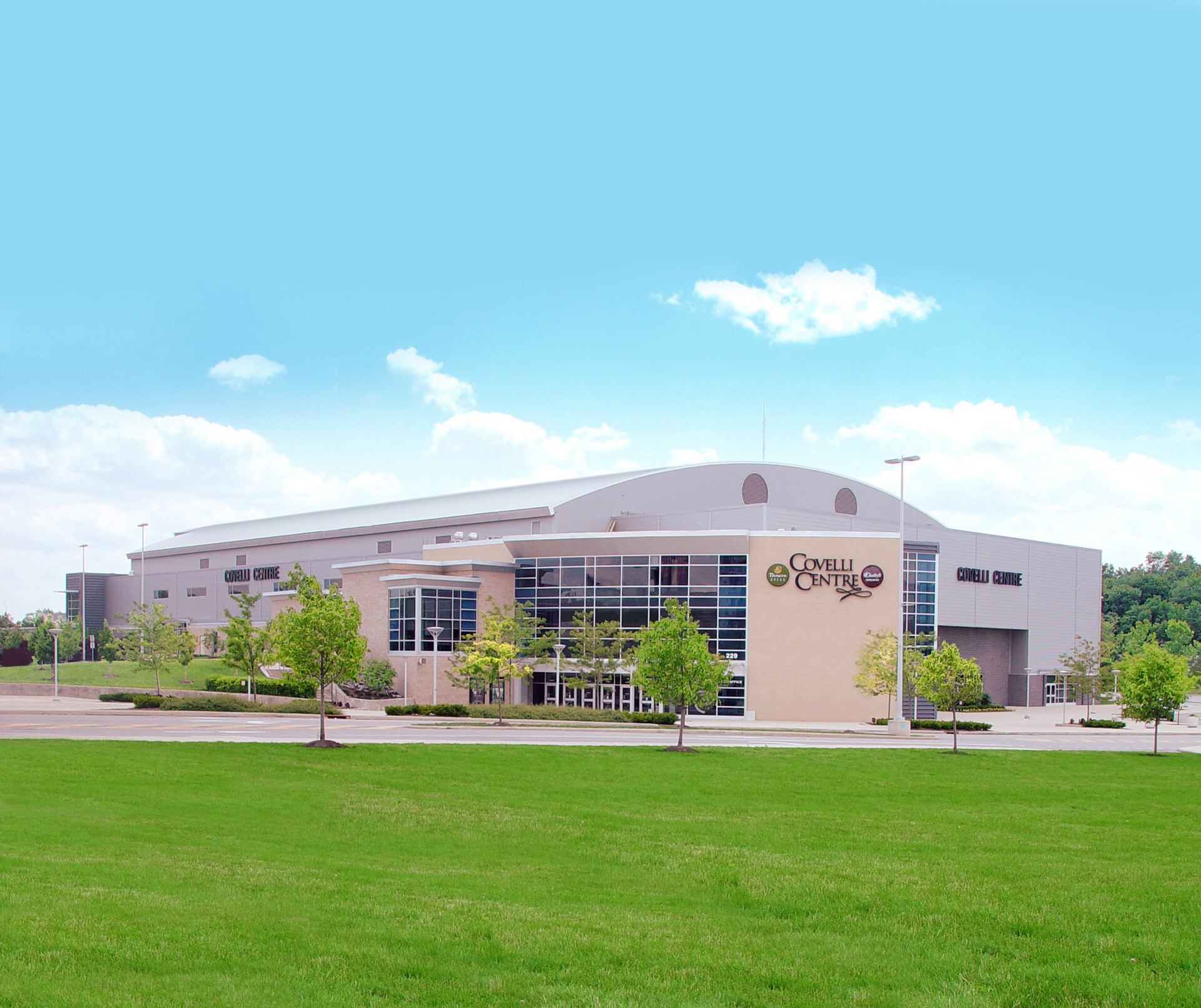 The Covelli Centre arena in Youngstown, Ohio, where the Trump rally for Jon Husted was held
