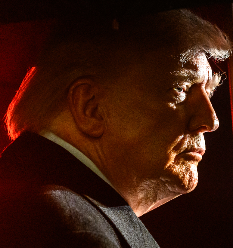 President Donald Trump speaking with reporters before boarding Marine One on the South Lawn of the White House
