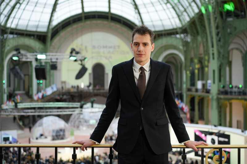 Mistral AI chief executive Arthur Mensch in Paris ahead of the Mistral Large 4 Le Chonk rollout