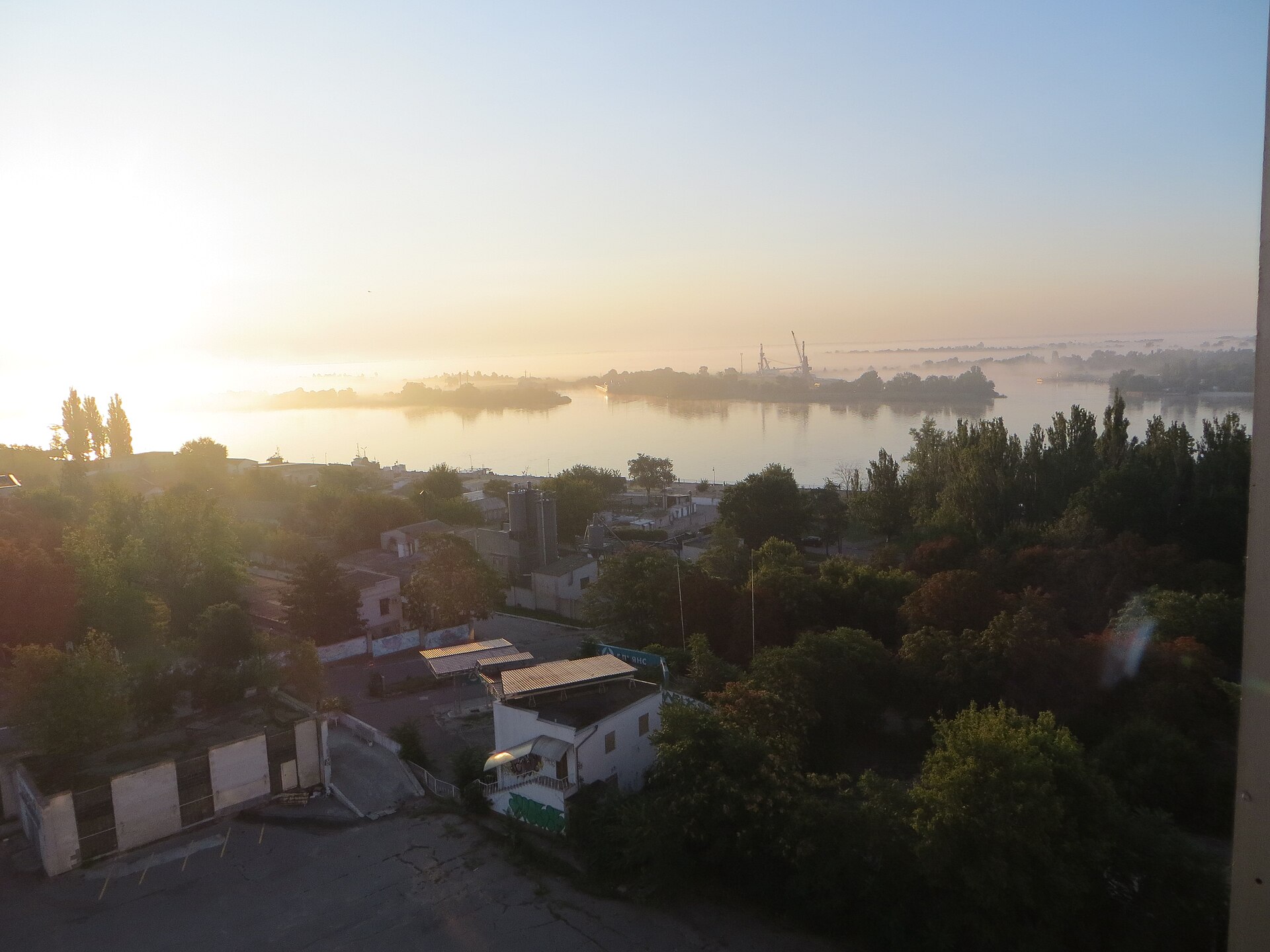The Dnipro River at Kherson in southern Ukraine