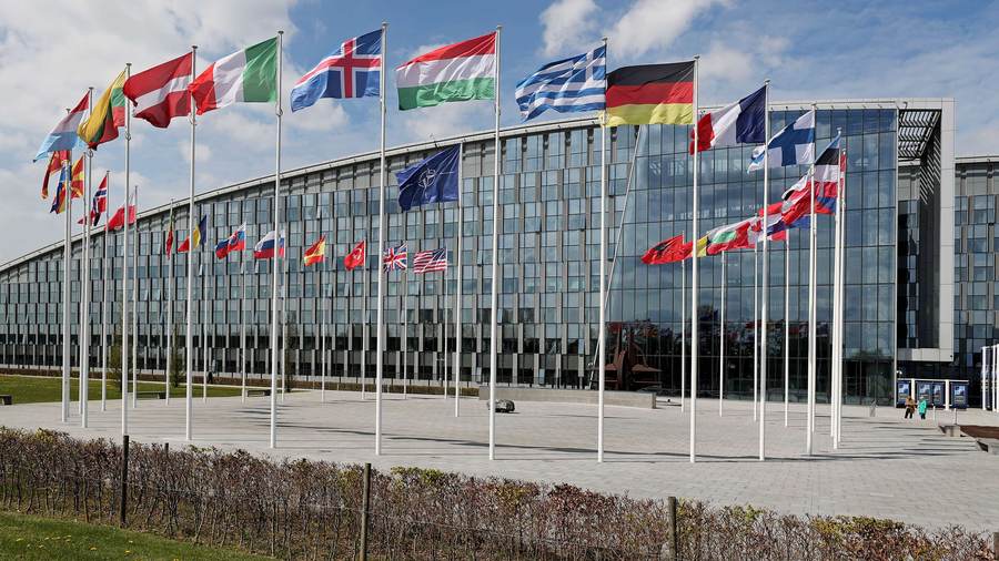 NATO headquarters in Brussels as Russia nuclear warning NATO Kaliningrad tensions intensified