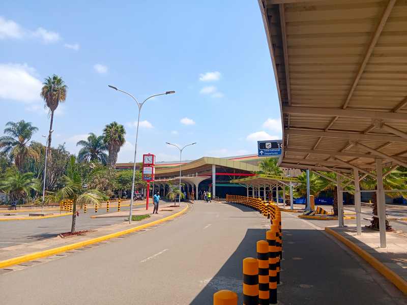 Terminal building at Jomo Kenyatta International Airport in Nairobi, Kenya