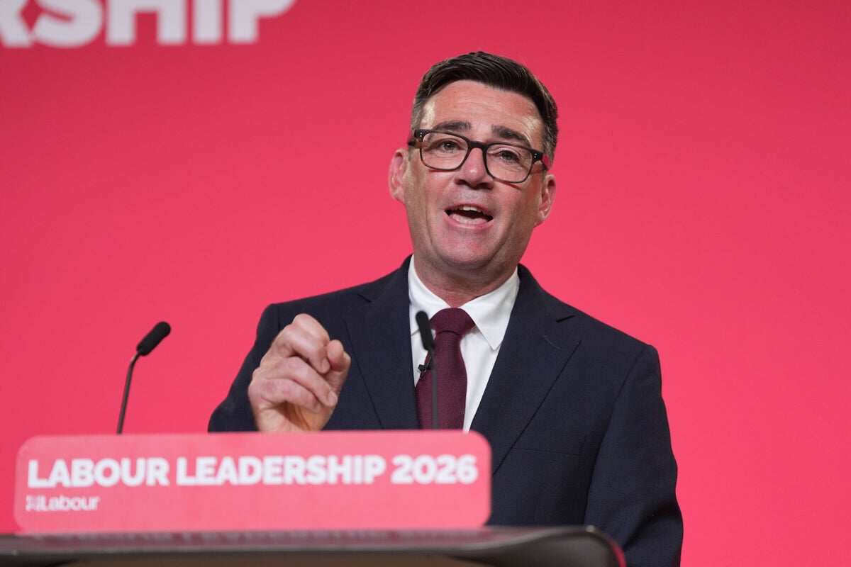 Andy Burnham speaking at a Labour event in London in July 2026, before his first party conference speech as prime minister
