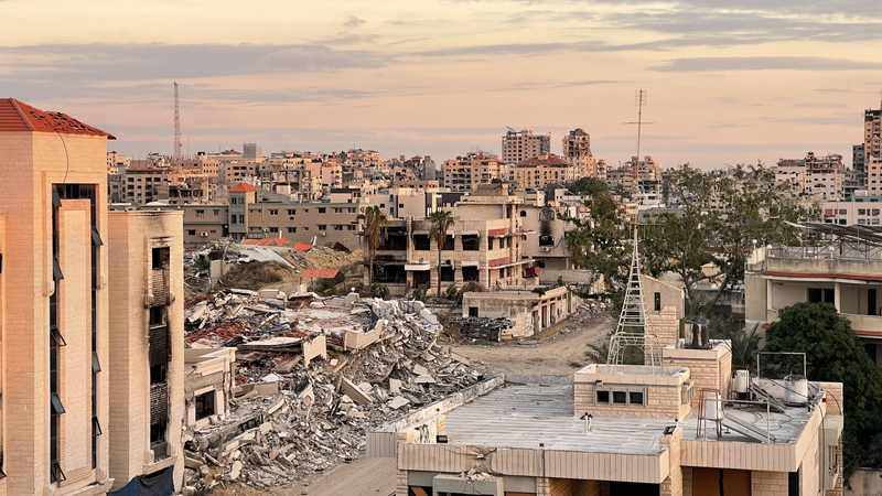 A house in Gaza damaged by an Israeli airstrike in a civilian neighborhood (archival photo)
