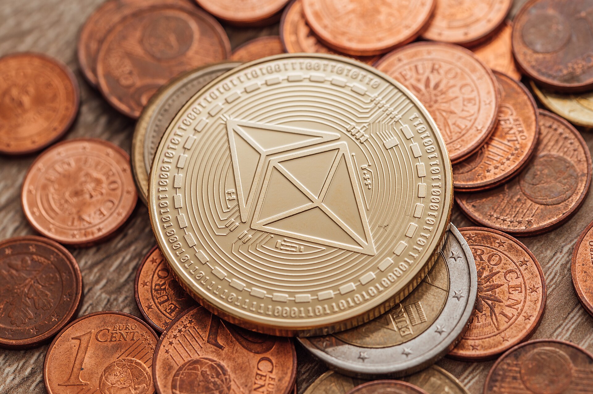Close-up of a physical Ethereum coin — file photo for the Sepolia test network incident