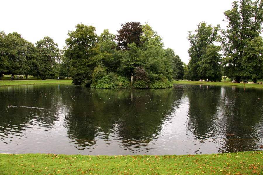 The Oval Lake at Althorp Park, whose redesign Karen Spencer led &mdash; her most visible legacy at the estate