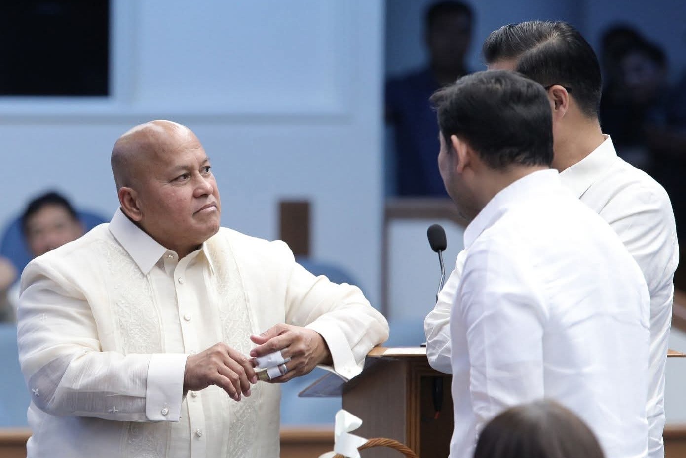 Bato dela Rosa bounty — Senator Ronald dela Rosa inside the Senate of the Philippines on May 11, 2026, his last public appearance