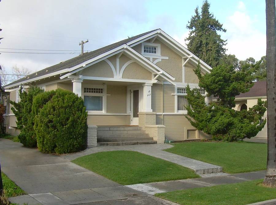 Craftsman bungalow in San Jose, California, the kind of starter home buyers budget for when calculating how much house they can afford