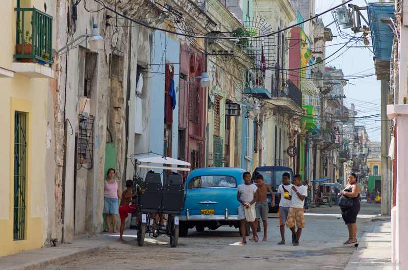 Street in Old Havana, Cuba — the island faces deepening blackouts and fuel shortages under the US fuel blockade