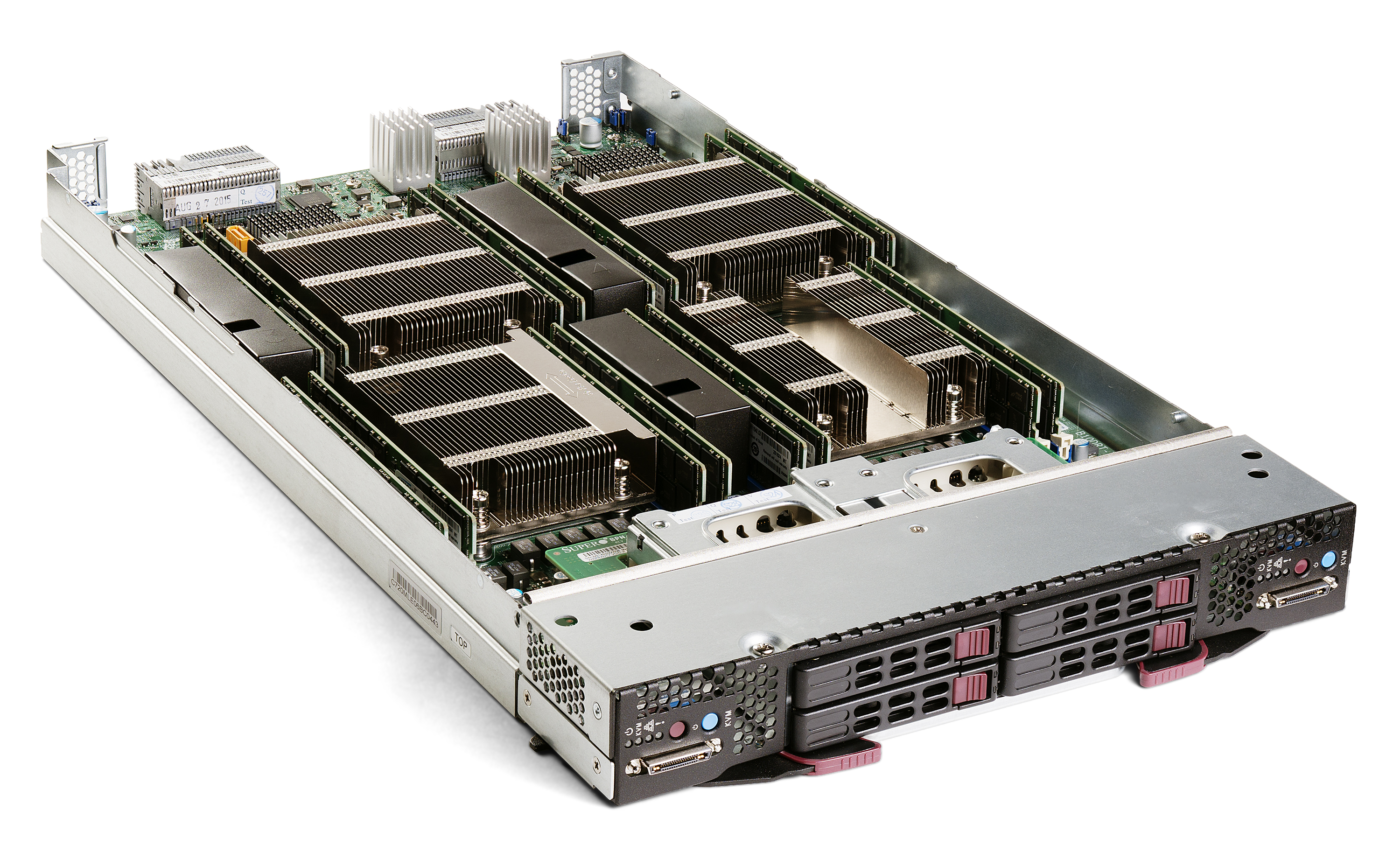 A Supermicro blade server module — Super Micro Computer earnings driven by AI platform demand