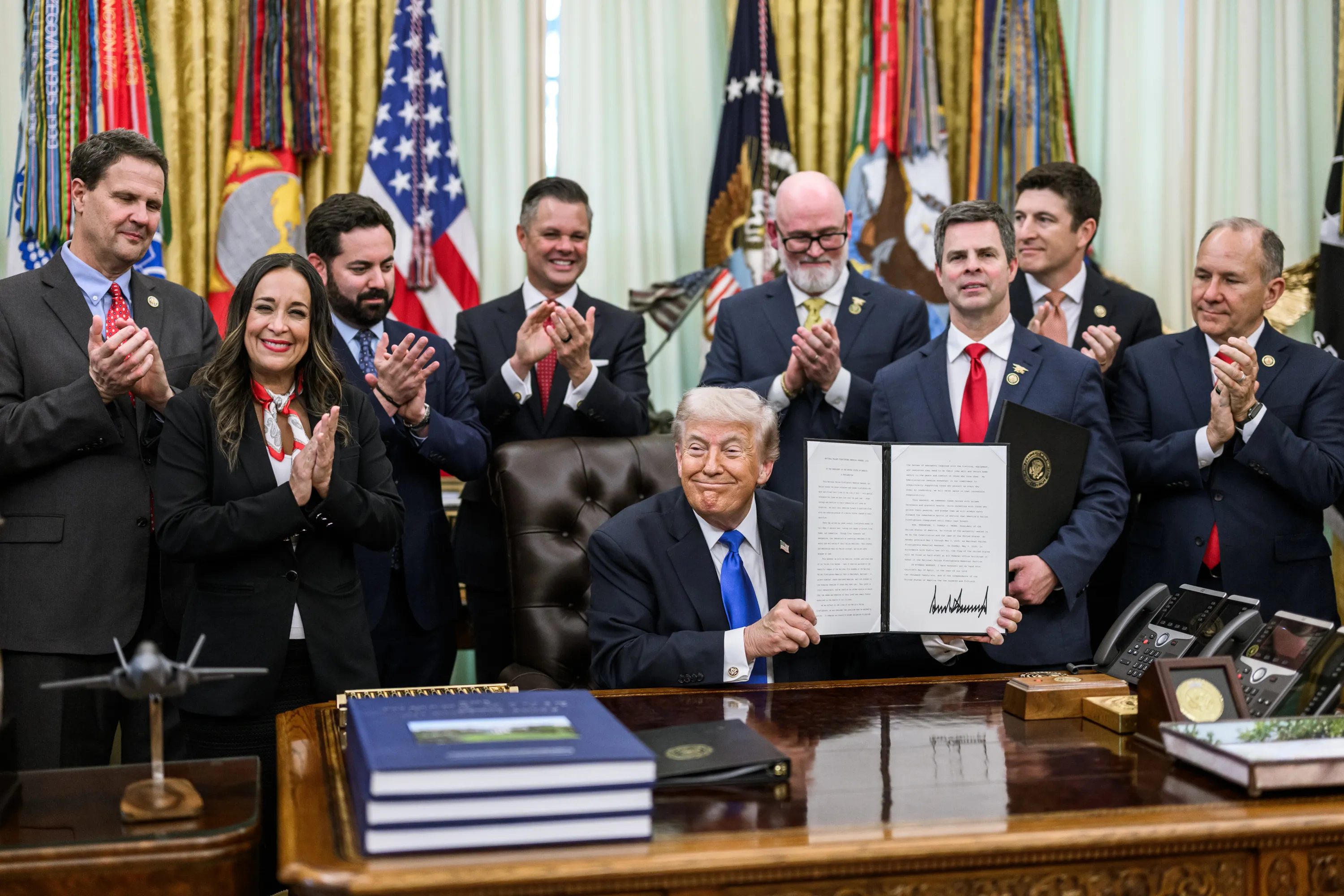 President Donald Trump during the Trump press ban First Amendment lawsuit period