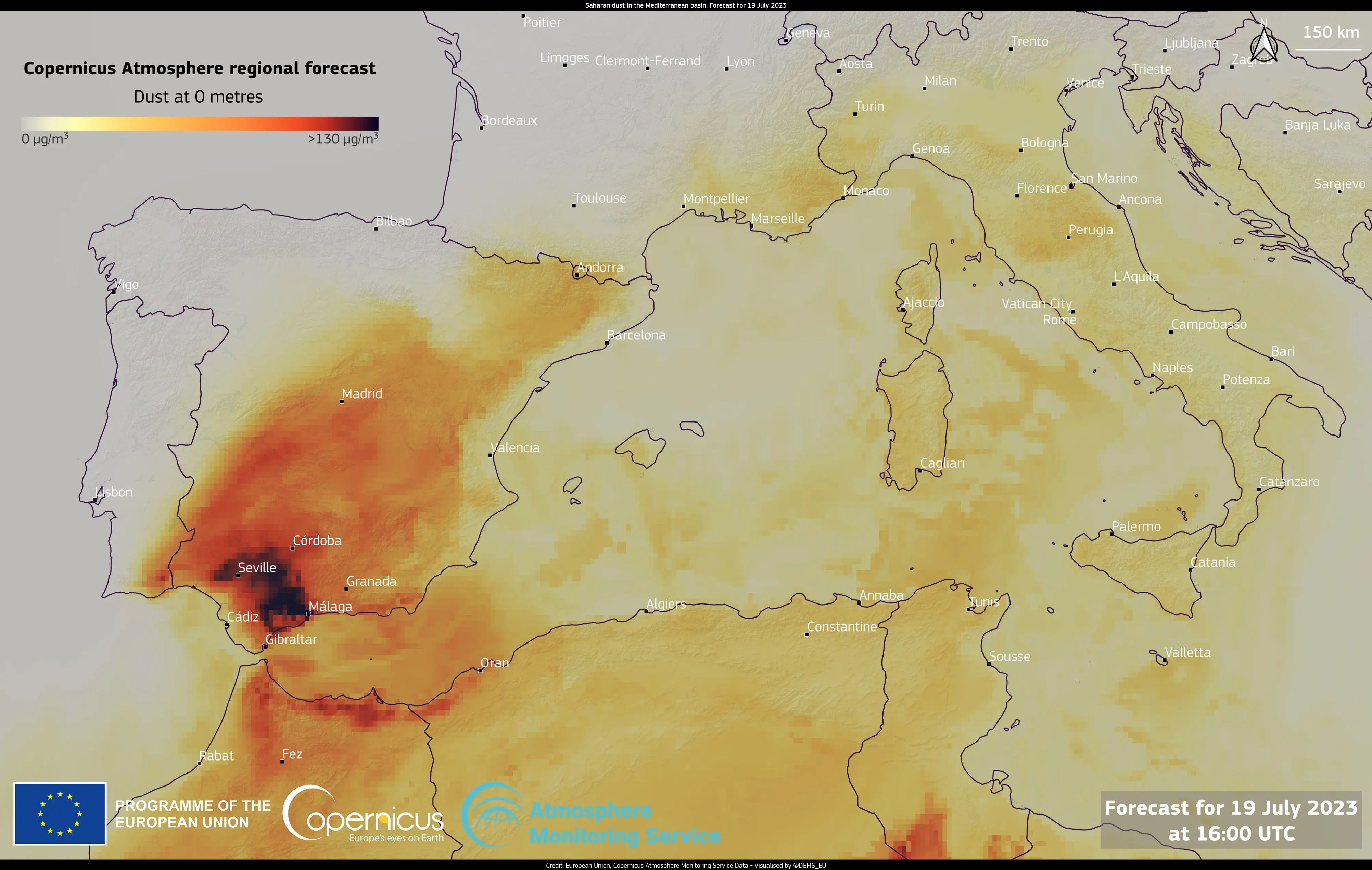 Super El Niño extreme heat deaths forecast, heatwave satellite image