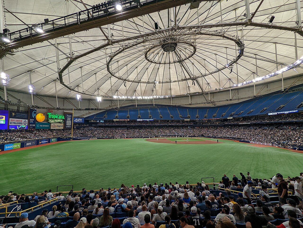Tropicana Field in St. Petersburg, home of the Tampa Bay Rays