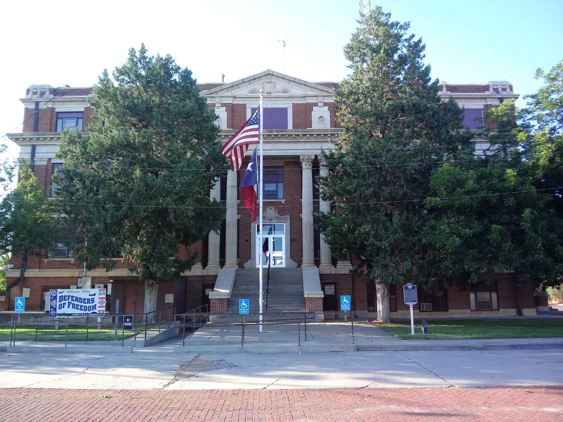 A county courthouse in Texas — the ChatGPT child safety cases against OpenAI will be heard in state courts across the country