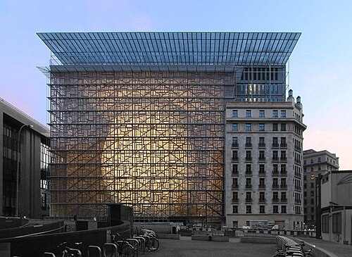 Europa building in Brussels, seat of the EU Council — EU sanctions Russia October 2026 approved here