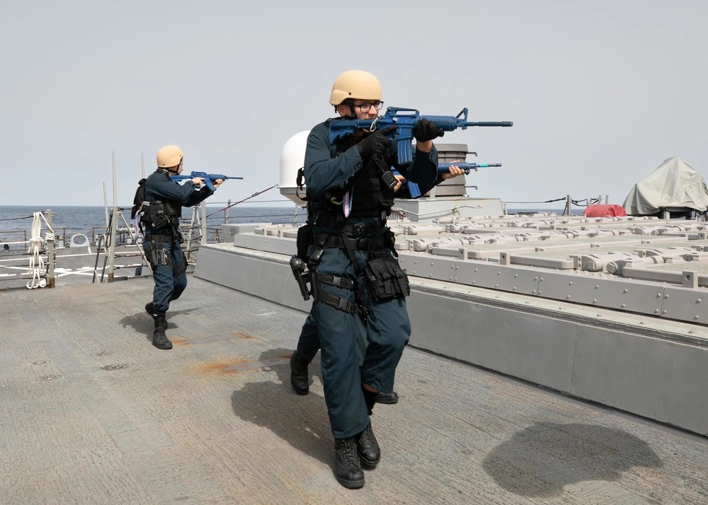 U.S. Navy sailors conduct visit, board, search and seizure training aboard USS Arleigh Burke in 2022