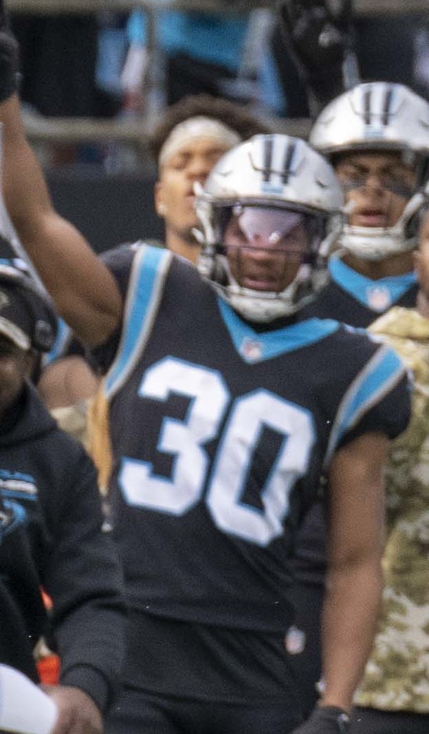 Chuba Hubbard Carolina Panthers running back 120 yards Eagles
