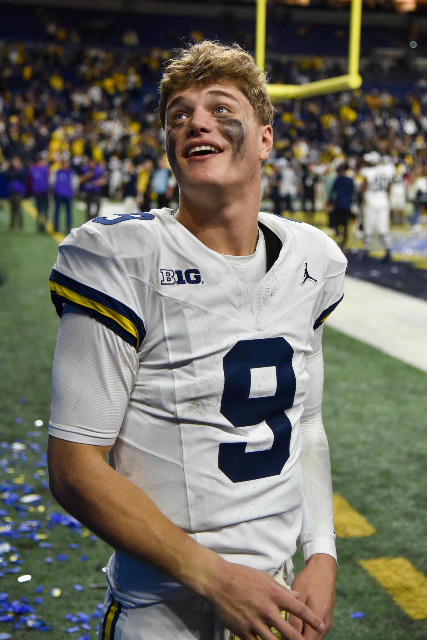 J.J. McCarthy Michigan Wolverines quarterback threw for 243 yards in fourth quarter for Giants against Saints