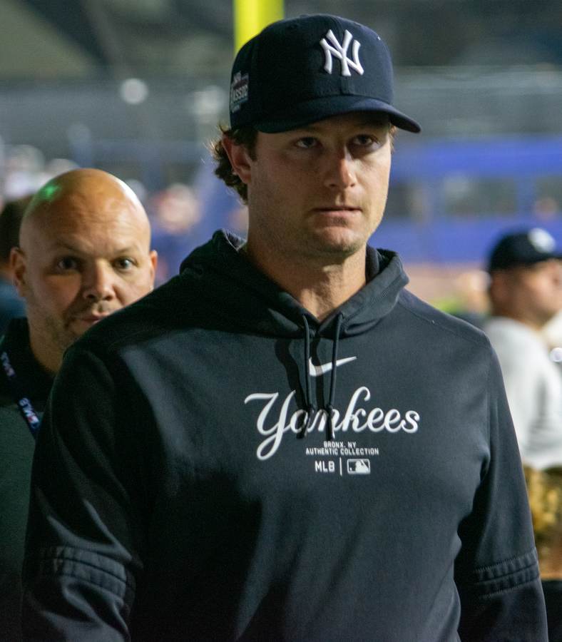 Yankees ace Gerrit Cole, the hard-luck losing pitcher in the 1-0 ALDS Game 1 defeat