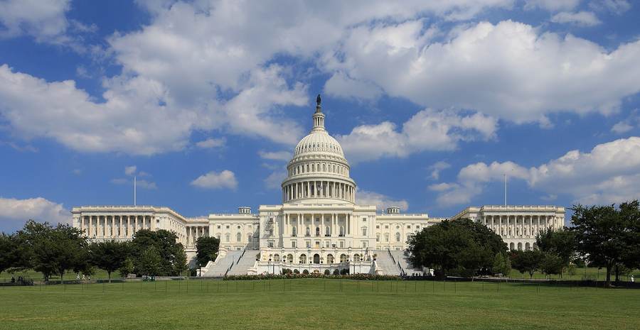 The US Capitol in Washington, where the Senate blocked the Ratepayer Protection Act data center bill in a 57 to 43 vote
