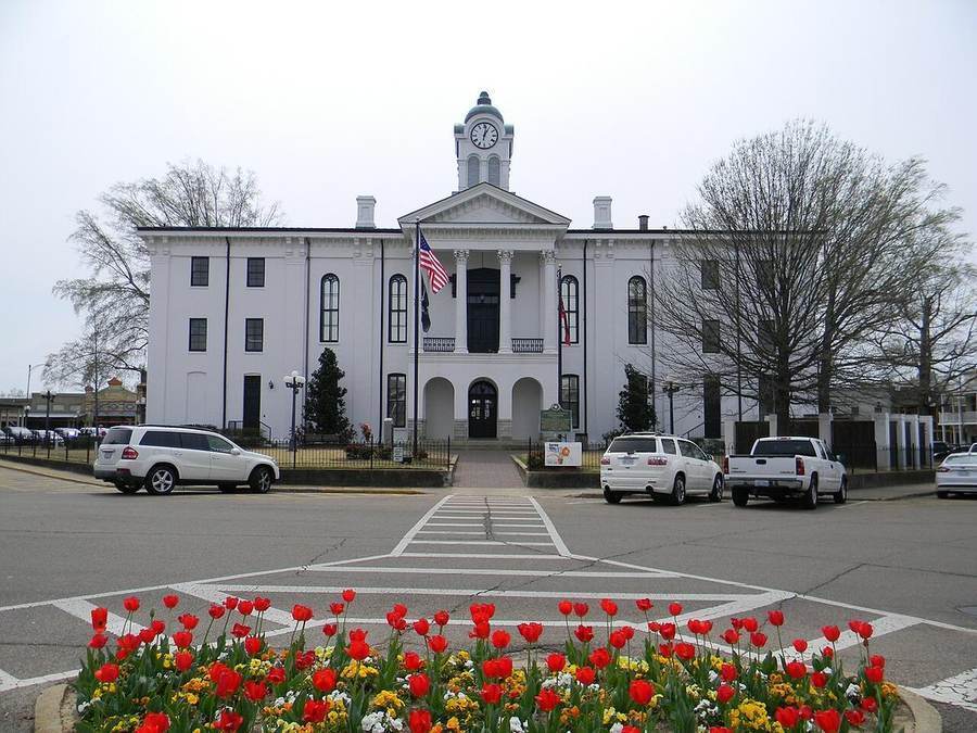 Lafayette County Courthouse on the square in Oxford, Mississippi