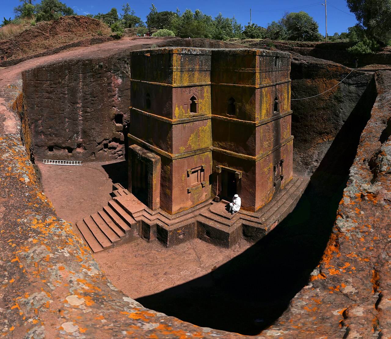 Rock-hewn Church of Saint George in Lalibela, Ethiopia, near the North Wollo front as network monitors detected a Tigray internet disruption in September 2026