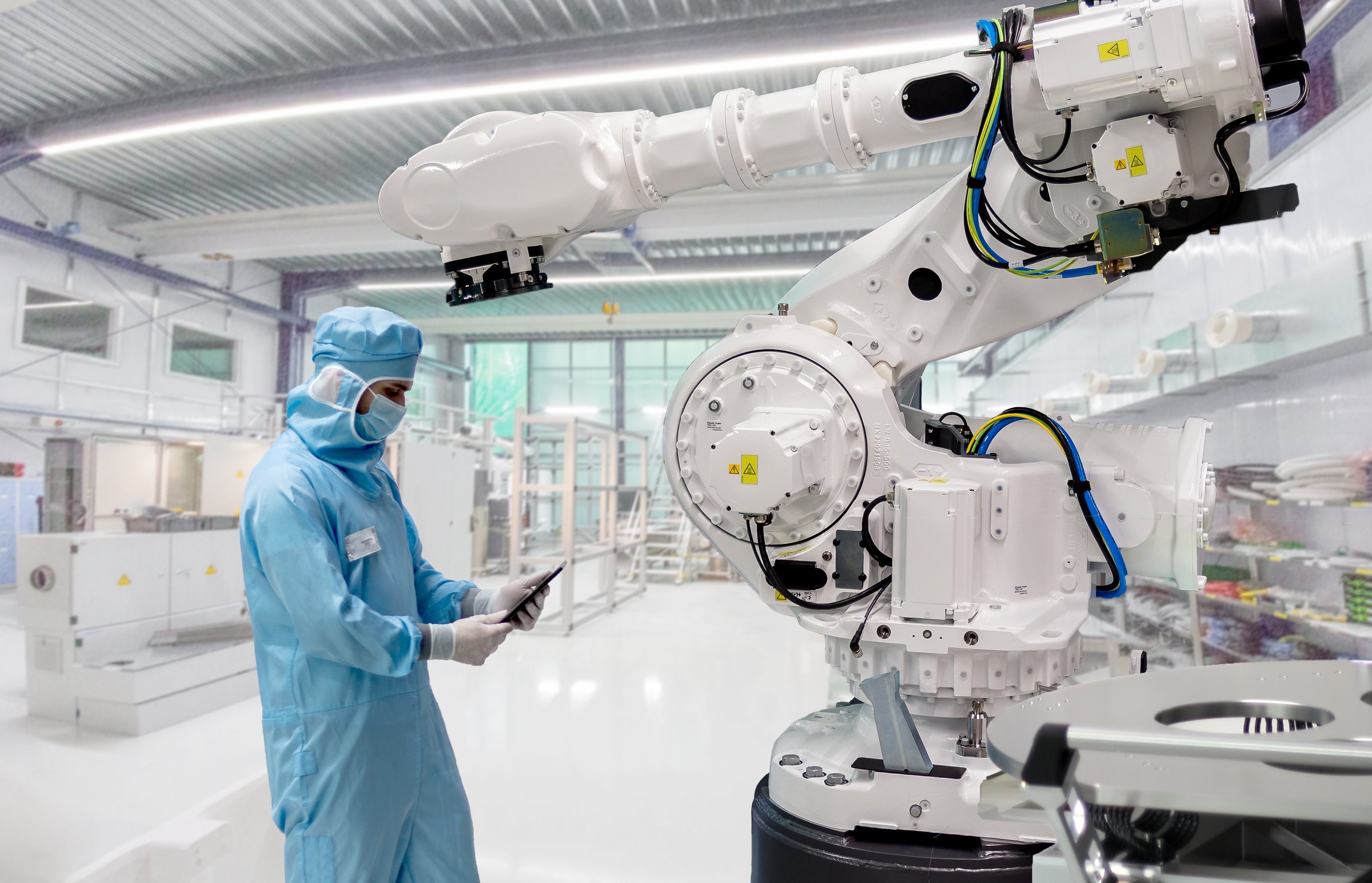 Inside a semiconductor cleanroom