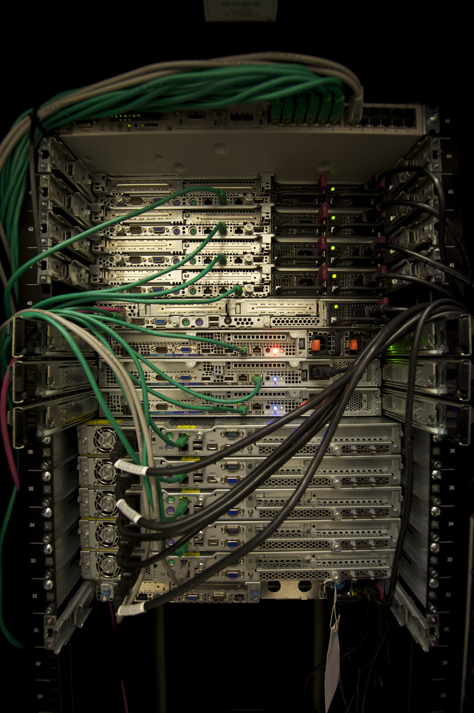 PHP2Shell PHP vulnerability patch — rack-mounted web servers of the kind that run PHP for most websites